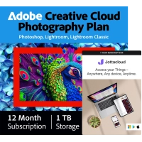 Adobe Fotografie-Plan 1 TB + Jottacloud Home | 5 Benutzer | 1 Jahr