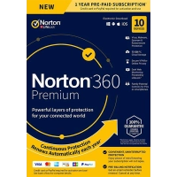 Norton 360 Premium | 10 Devices | 1 Year | 2026 | 75 GB Cloud backup