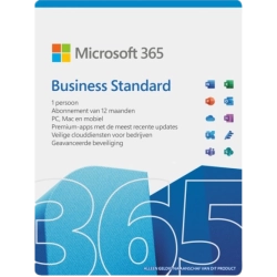 Microsoft 365 Business Standard licentie met key | Jaarabonnement | 1 Gebruiker | 15 Apparaten