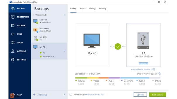 Acronis Cyber Protect Home Office Advanced 500 GB