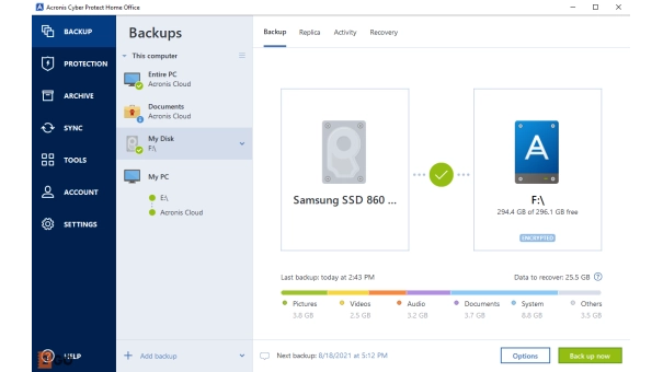 Acronis Cyber Protect Home Office Advanced 500 GB