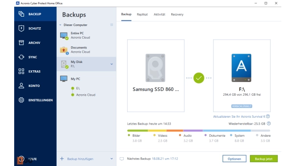 Acronis Cyber Protect Home Office Advanced 500 GB