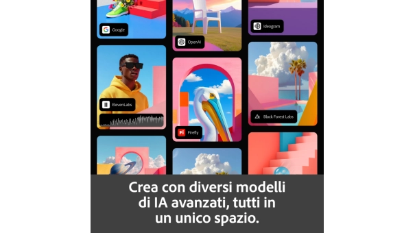 Adobe Firefly Standard | 1 anno | 2000 crediti AI al mese