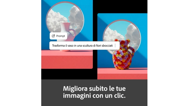 Adobe Firefly Standard | 1 anno | 2000 crediti AI al mese