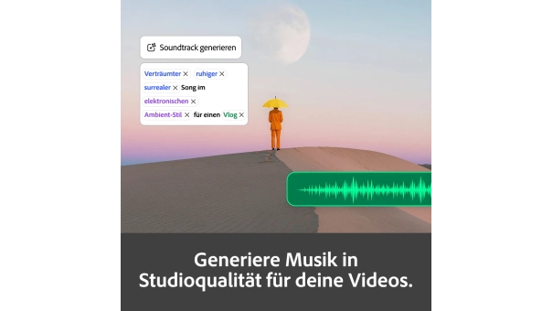 Adobe Firefly Standard | 1 Jahr | 2000 KI-Credits pro Monat