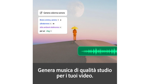Adobe Firefly Standard | 1 anno | 2000 crediti AI al mese