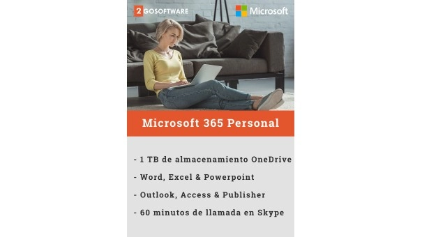 Microsoft 365 Personal | 1 Usuario - 1 Año | Incluye Actualizaciones