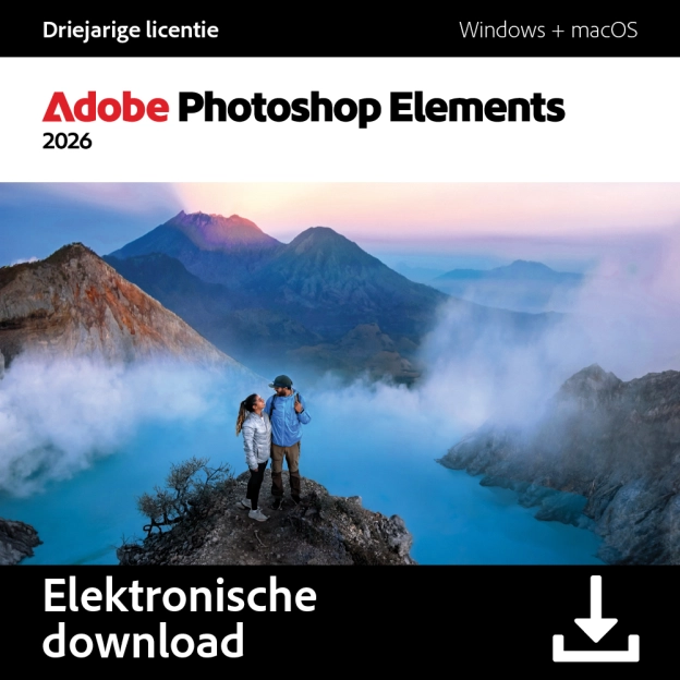 Adobe Photoshop Elements 2026 voor Windows & MacOS
