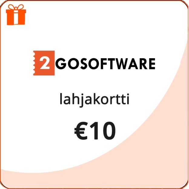 2GO Software | Yleinen lahjakortti | 10 €