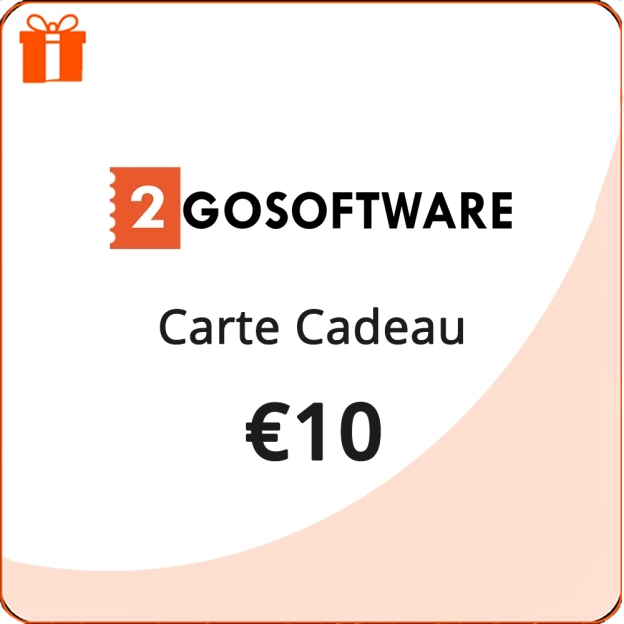 2GO Software | Carte Cadeau Universelle | 10 €