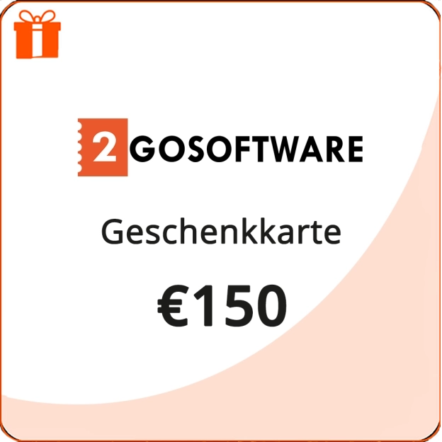 2GO Software | Universelle Geschenkkarte | 150 €