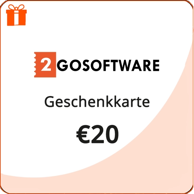 2GO Software | Universelle Geschenkkarte | 20 €