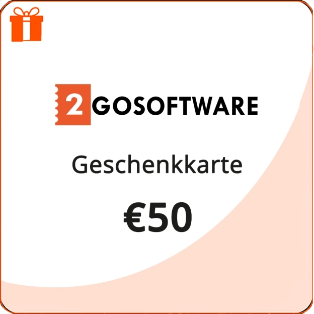2GO Software | Universelle Geschenkkarte | 50 €