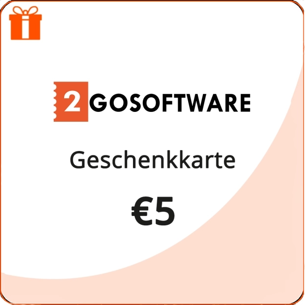 2GO Software | Universelle Geschenkkarte | 5 €