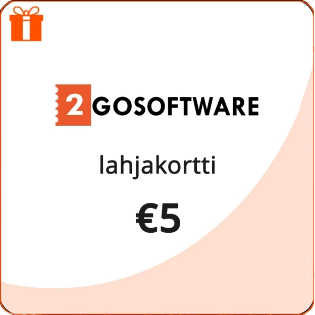 2GO Ohjelmisto | Yleinen Lahjakortti | 5 €
