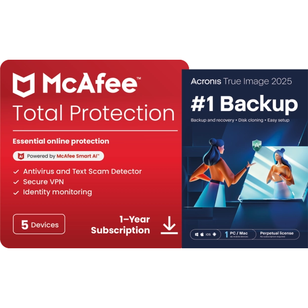 McAfee Total Protection + Acronis True Image Essentials
