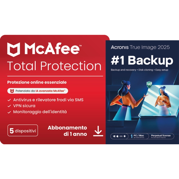 McAfee Total Protection + Acronis True Image Essentials