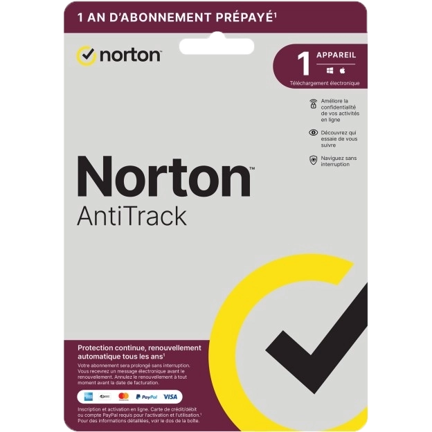 Norton AntiTrack | 1 Appareil | 1 An