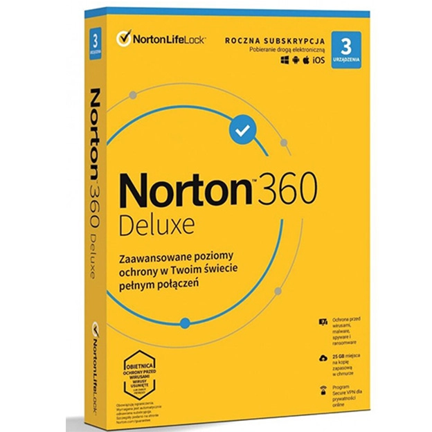 Norton 360 Deluxe | 3 laitetta | 1 vuosi + Jottacloud Personal Unlimited | 3 kuukautta | rajoittamaton pilvivarmistus