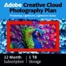 Adobe Photography Plan (Photoshop CC + Lightroom CC) | 1 User | 1 year | 1TB cloudstorage