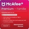 McAfee+ Premium Family | 1 An | Nombre illimité d'appareils | Windows - Mac - iOS - Android - ChromeOS