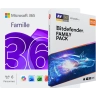 Microsoft 365 Famille | 6 Utilisateurs + Bitdefender Family Pack | Utilisateurs illimités | 1 An