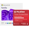 Microsoft 365 Familia + McAfee Total Protection | 5 Dispositivos | 1 Año