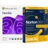 Microsoft 365 Familiar + Norton 360 Premium con Norton Utilities | 1 Año